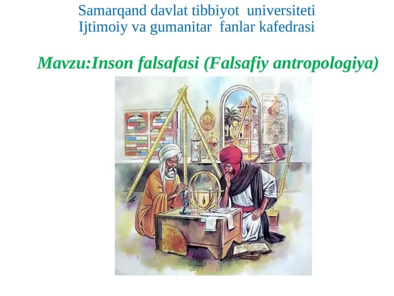 Inson falsafasi (Falsafiy antropologiya)