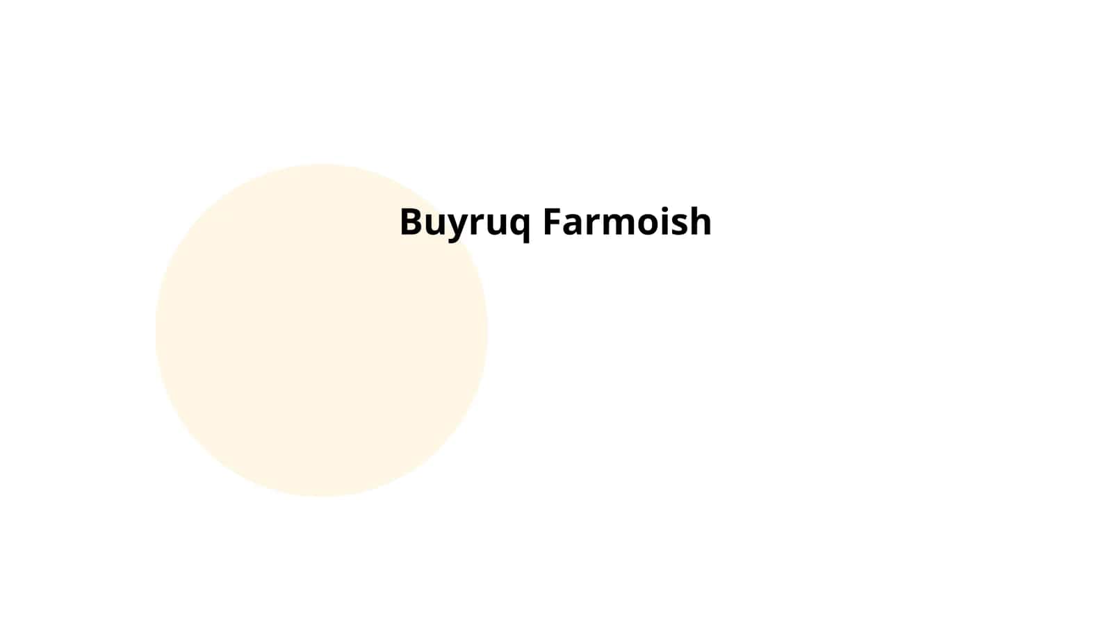Buyruq Farmoish
