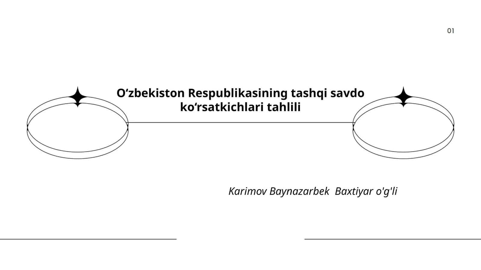 O‘zbekiston Respublikasining tashqi savdo ko‘rsatkichlari tahlili