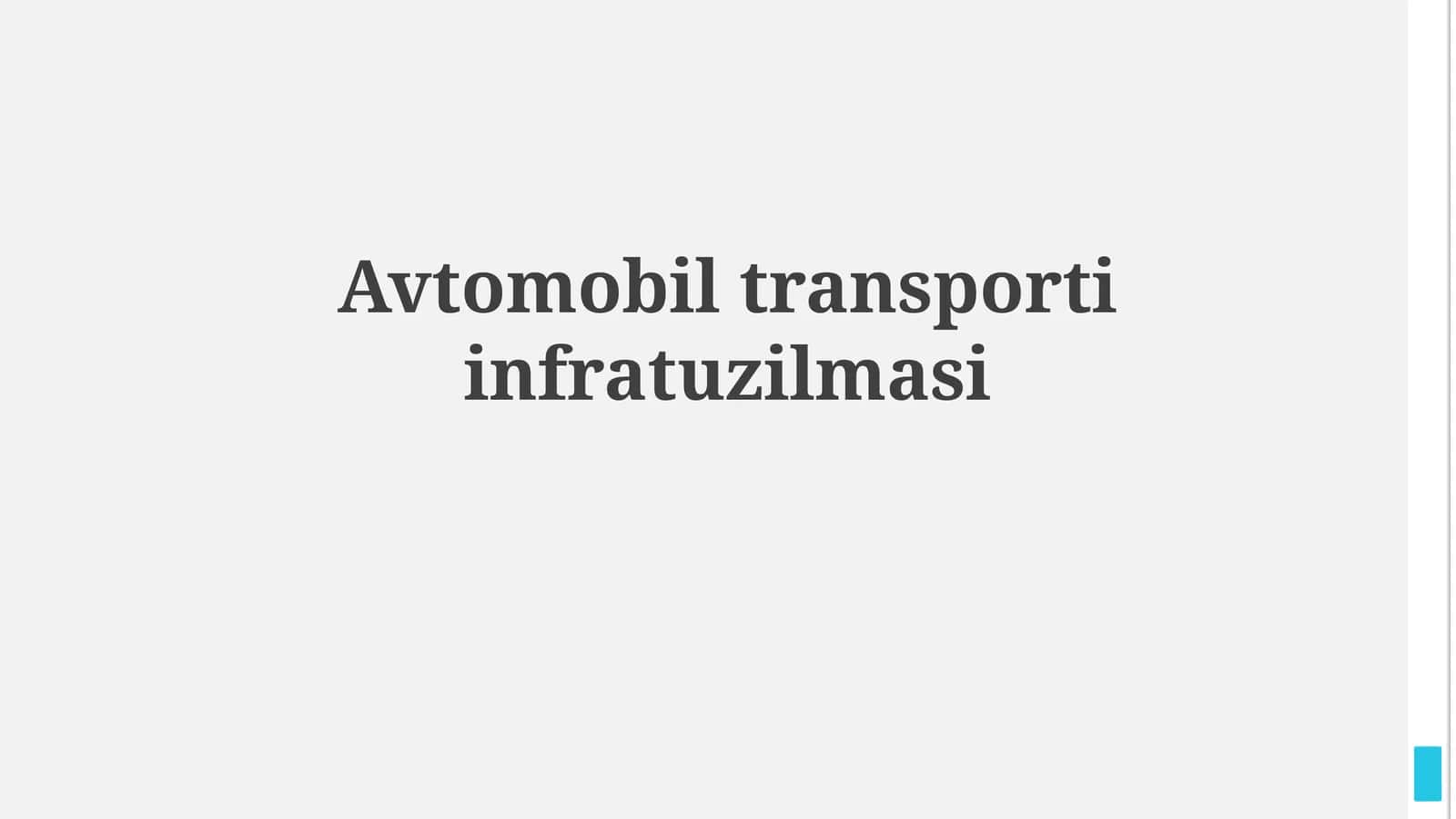 Avtomobiltransportiinfratuzilmasi