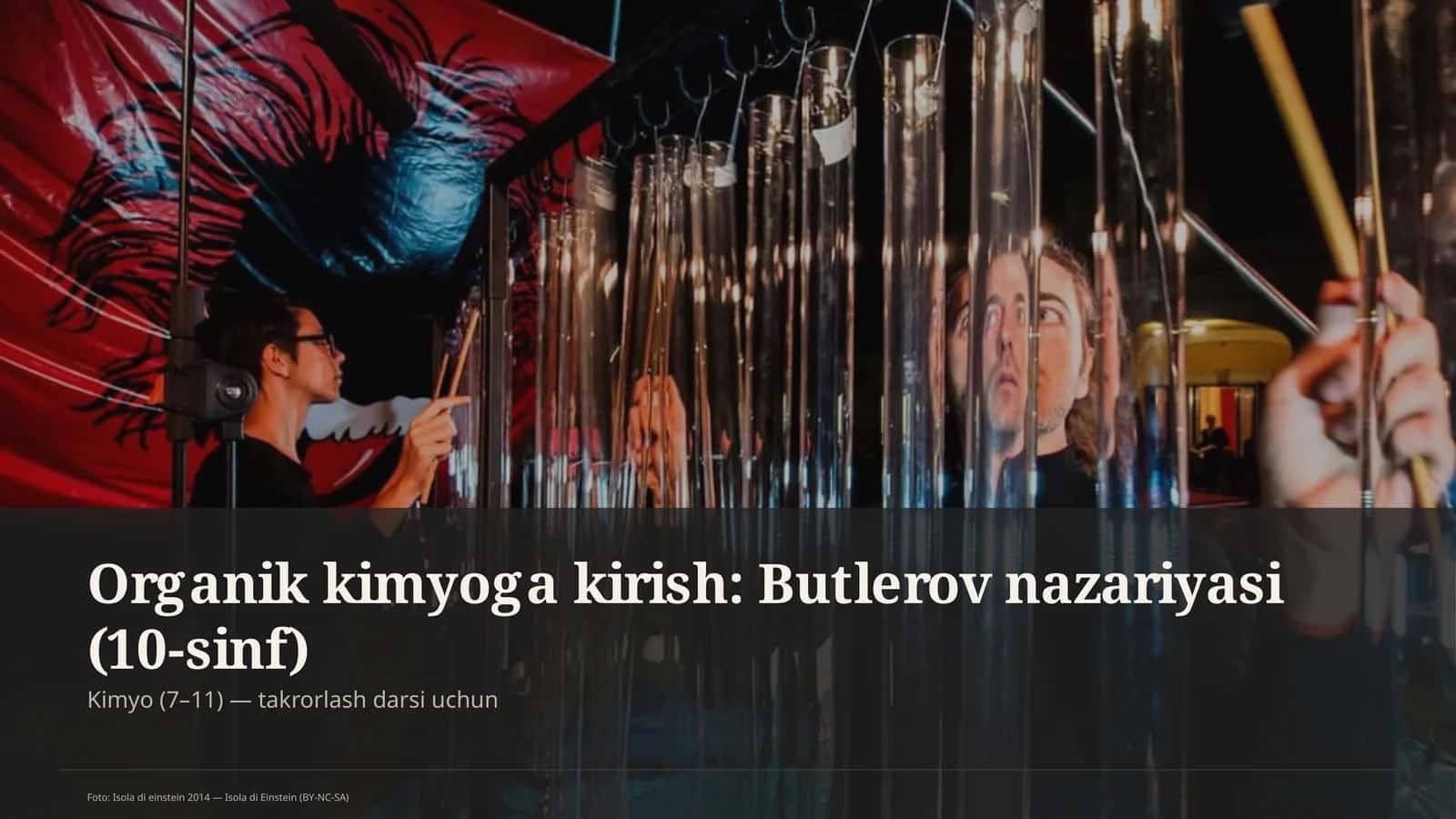 Organik kimyoga kirish: Butlerov nazariyasi (10-sinf)
