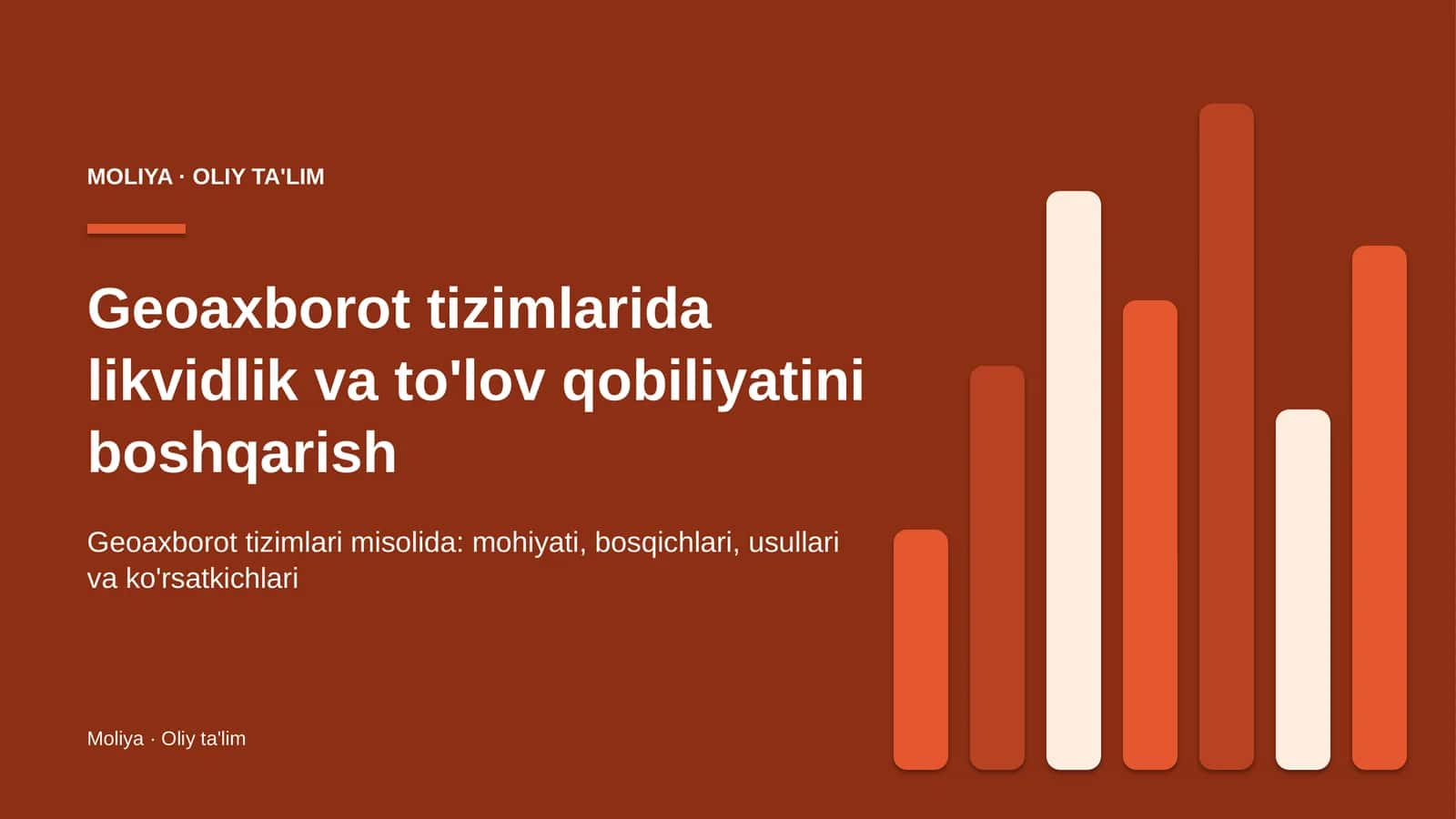 geoaxborot tizimlarida likvidlik va to'lov qobiliyatini boshqarish 5196
