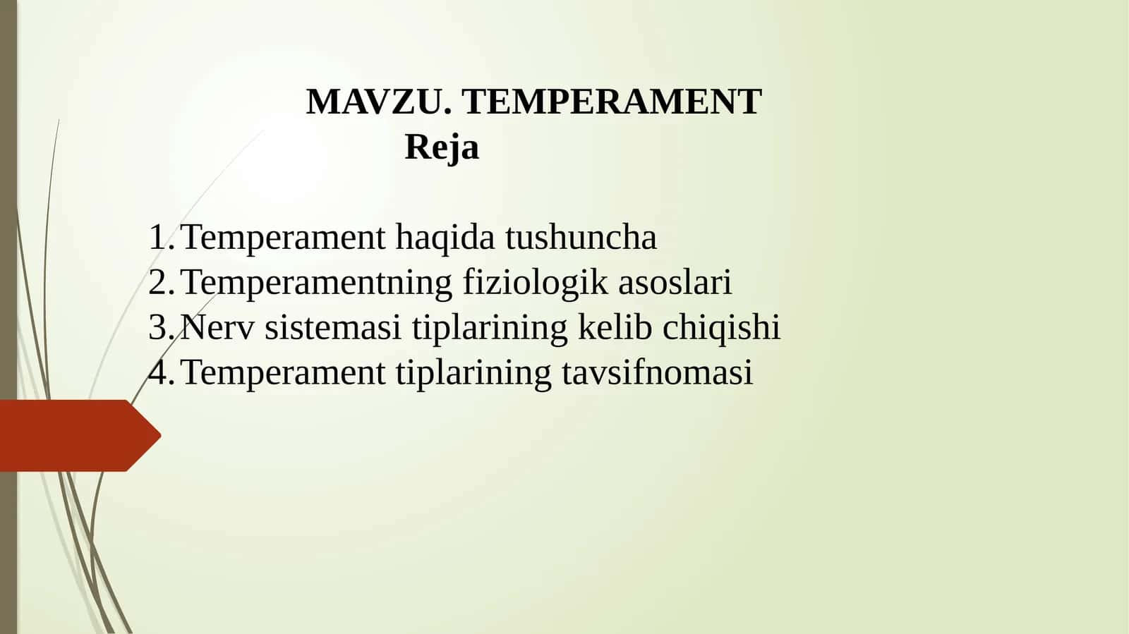 TEMPERAMENT