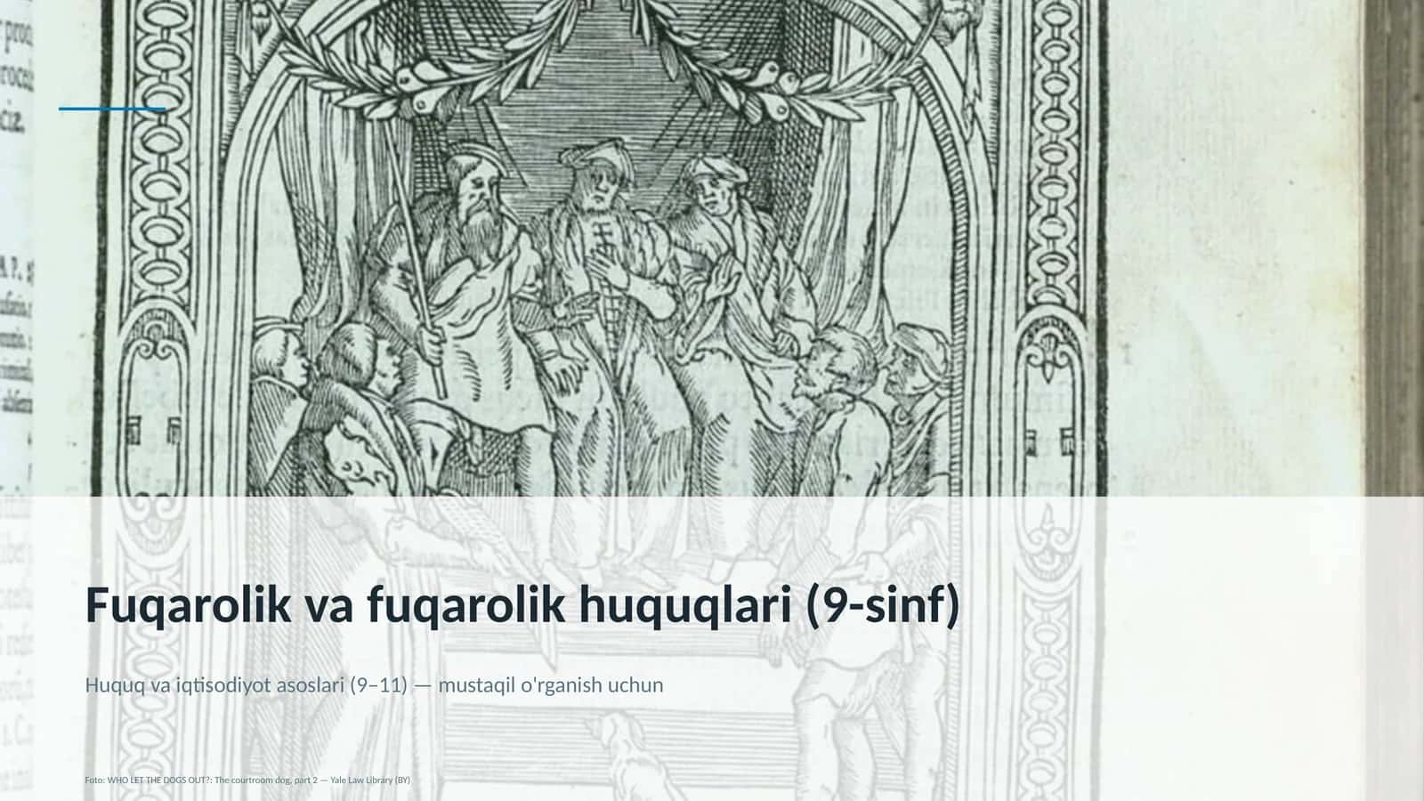 Huquq va iqtisodiyot asoslari (9– 11)