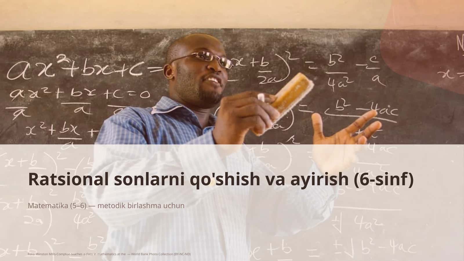 Ratsional sonlarni qo'shish va ayirish (6-sinf)