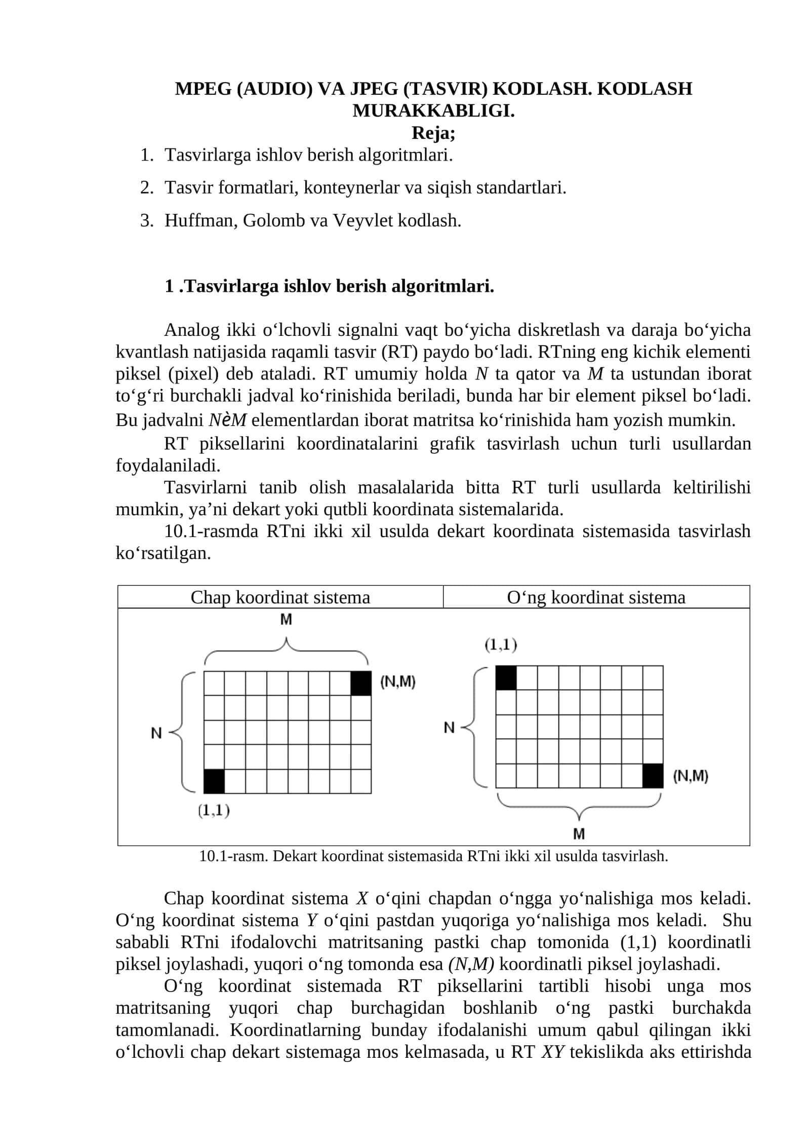 Tasvirlarga ishlov berish algoritmlari