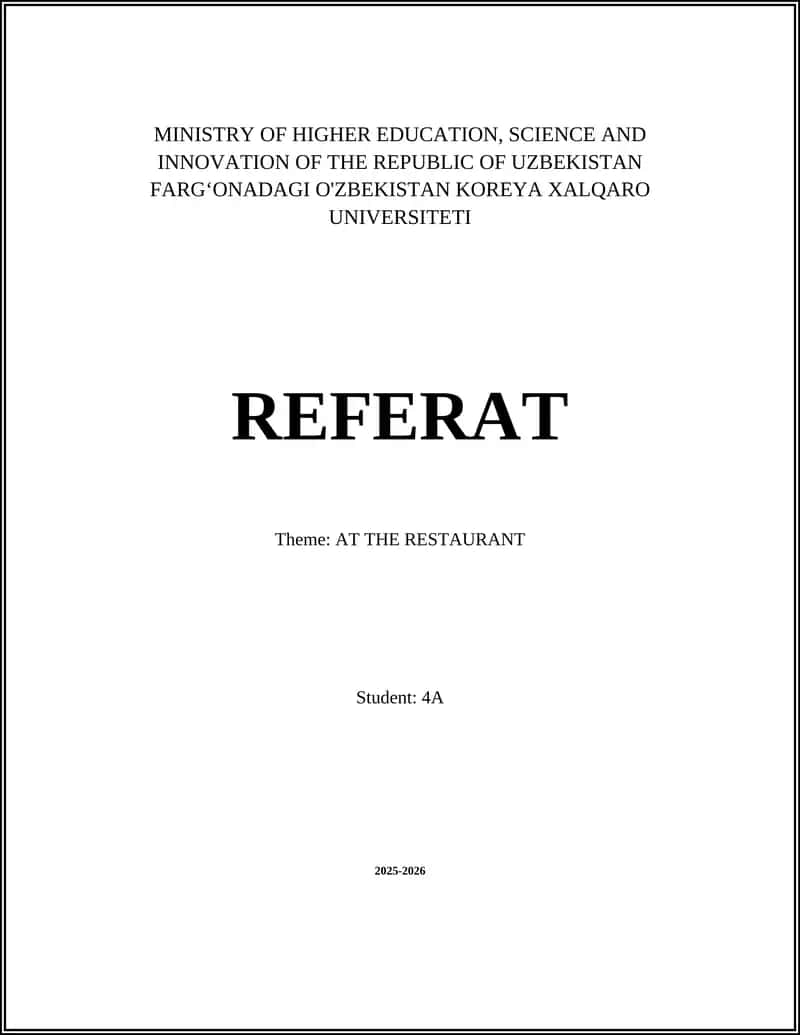 Making a Reservation at a Restaurant