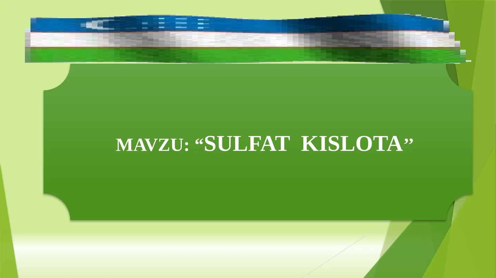 sulfat kislota