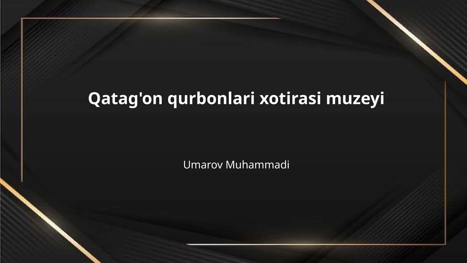 Qatag'on qurbonlari xotirasi muzeyi