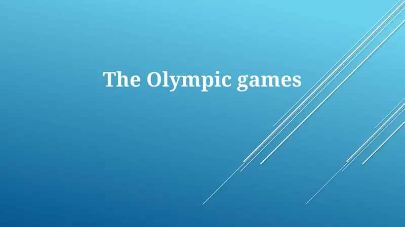 The Olympic games
