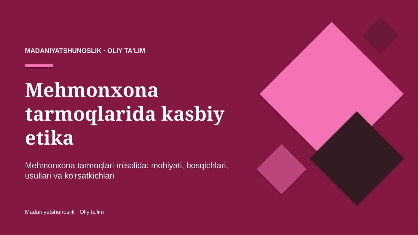 mehmonxona tarmoqlarida kasbiy etika 8317