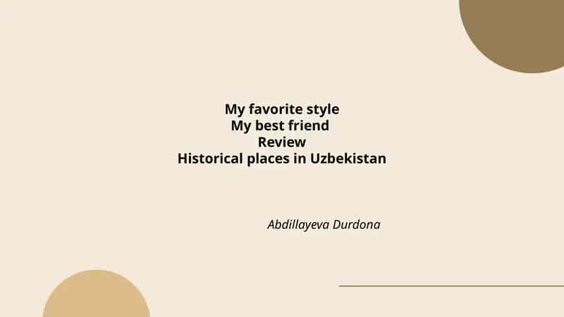 My favorite style