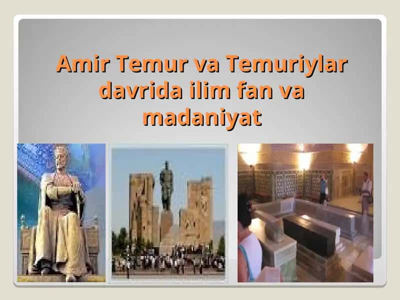 AMIR TEMUR VA TEMURIYLAR DAVRIDA O‘ZBEK DAVLATCHILIGINING YUKSALISHI:IJTIMOIY-SIYOSIY, IQTISODIY VA MADANIY HAYOT