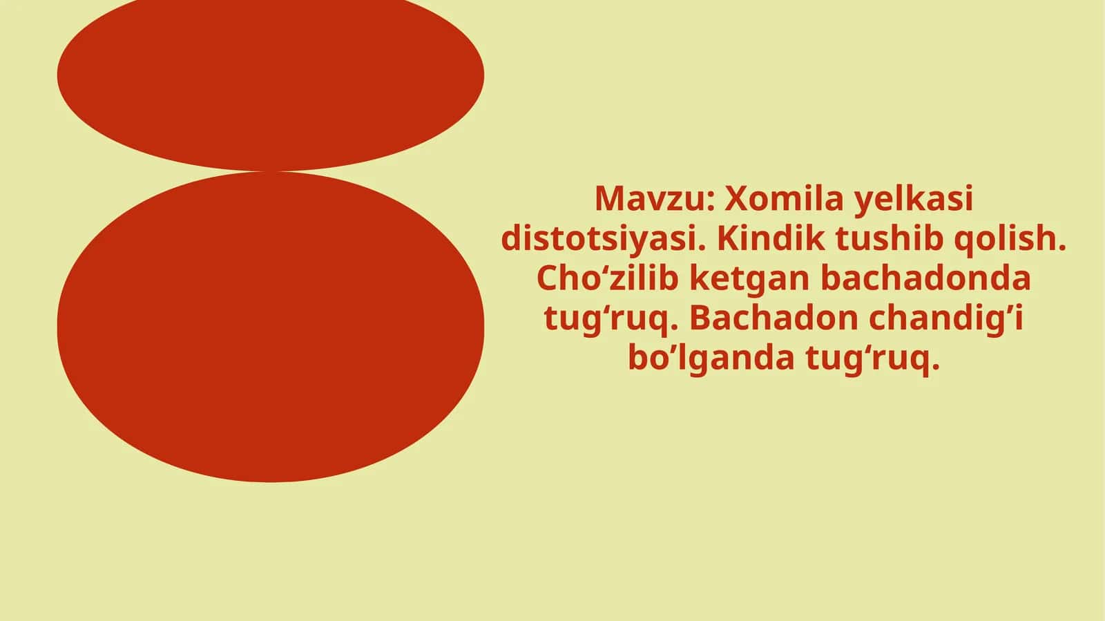 Homila yelkasi distotsiyasi