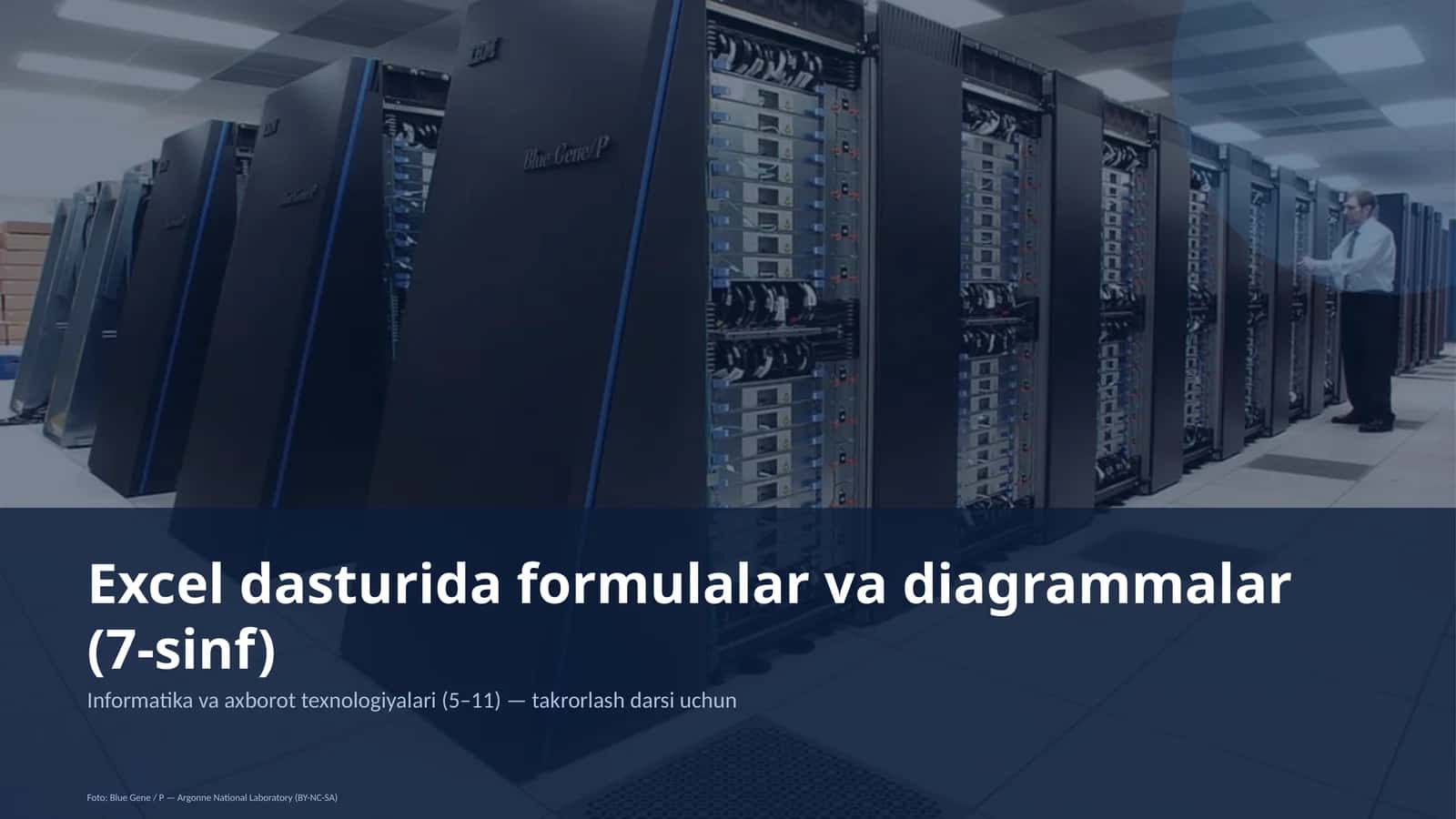 Excel dasturida formulalar va diagrammalar (7-sinf)