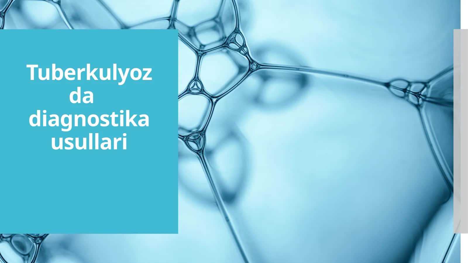 Tuberkulyozda diagnostika usullari