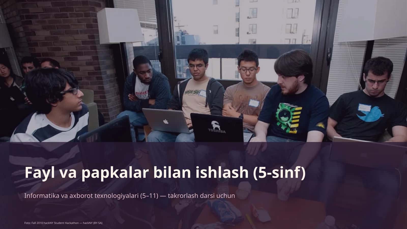 Fayl va papkalar bilan ishlash (5-sinf)