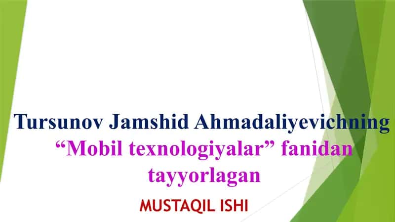 Mobil ilovalarga  texnik hizmat ko'rsatiladiganhizmatlarni tahlil qilish jarayonini o'rganish va amaliy konikmalarni  rivojlantirish.