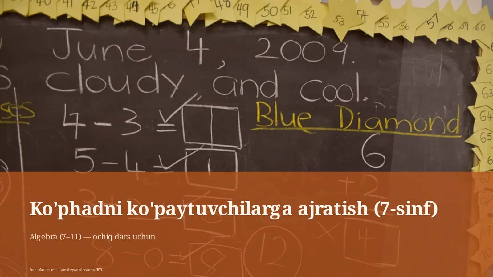 Ko'phadni ko'paytuvchilarga ajratish (7-sinf)