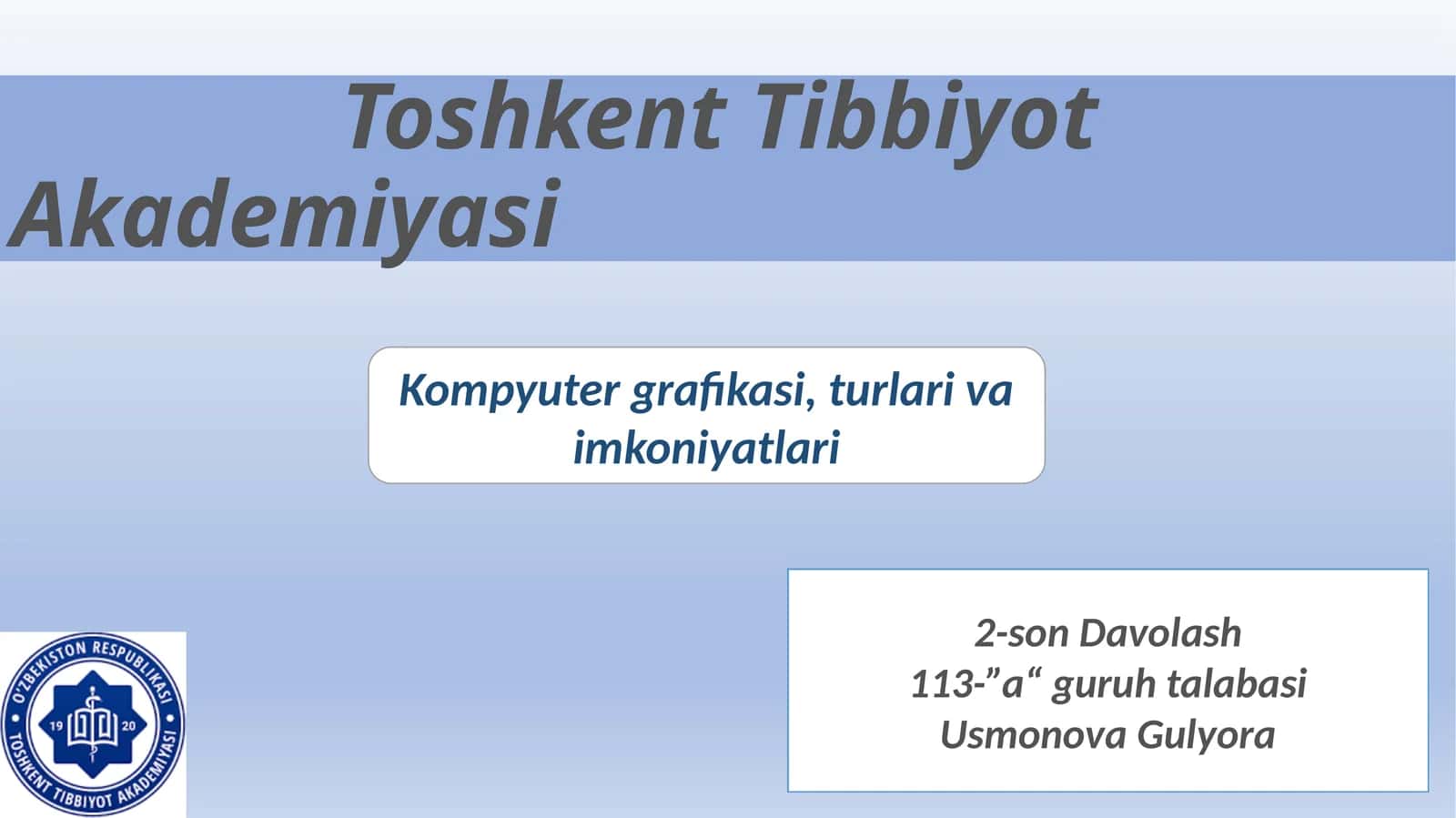Kompyutergrafikasi, turlari va imkoniyatlari