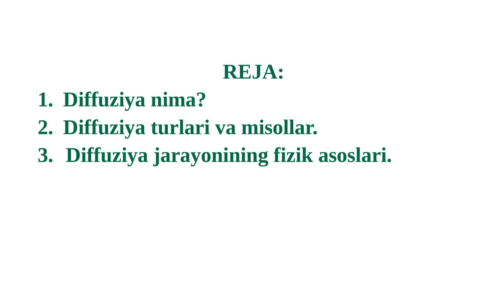 Diffuziya