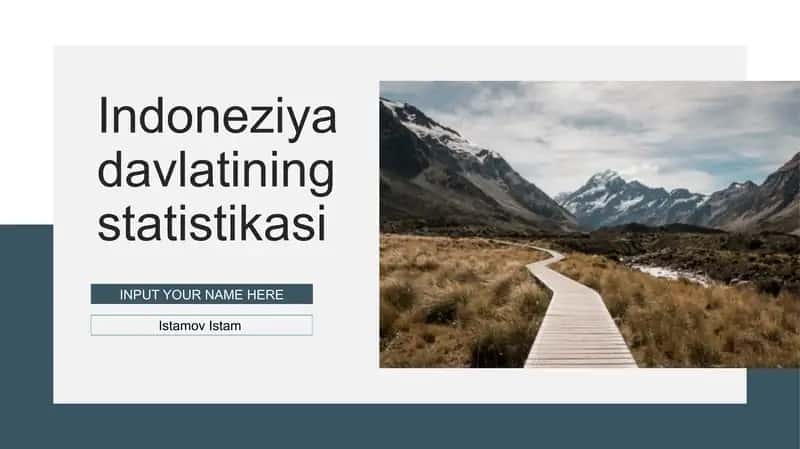 Indoneziya davlatining statistikasi