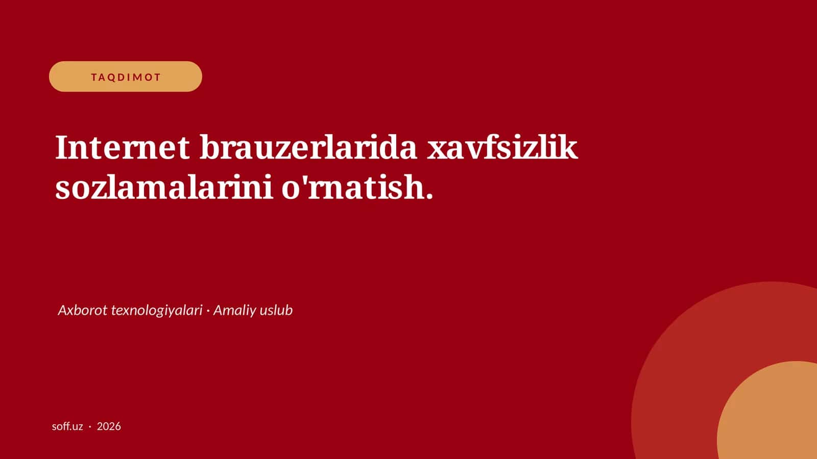 Internet brauzerlarda xavfsizlik sozlamalari
