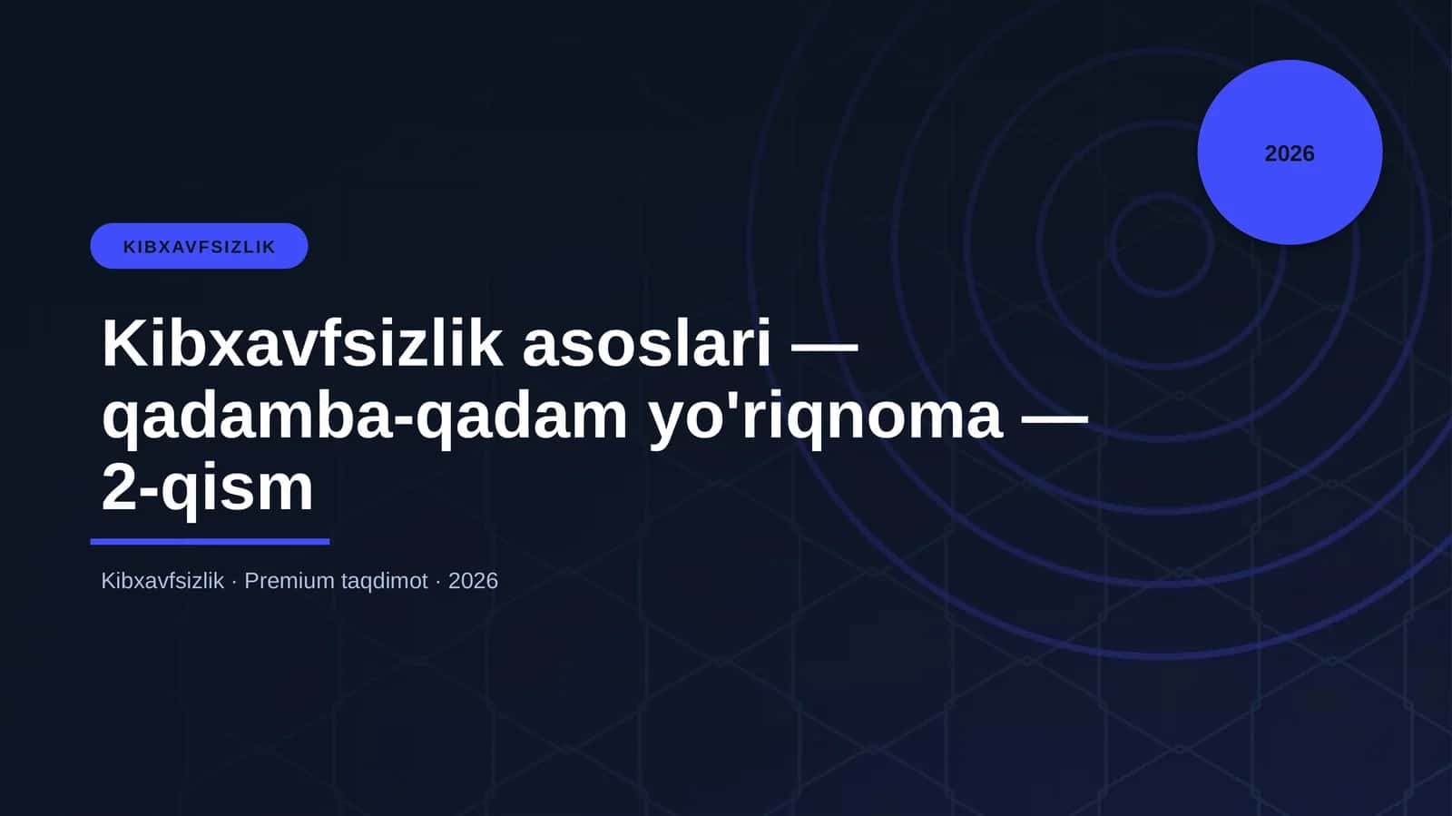 Kibxavfsizlik