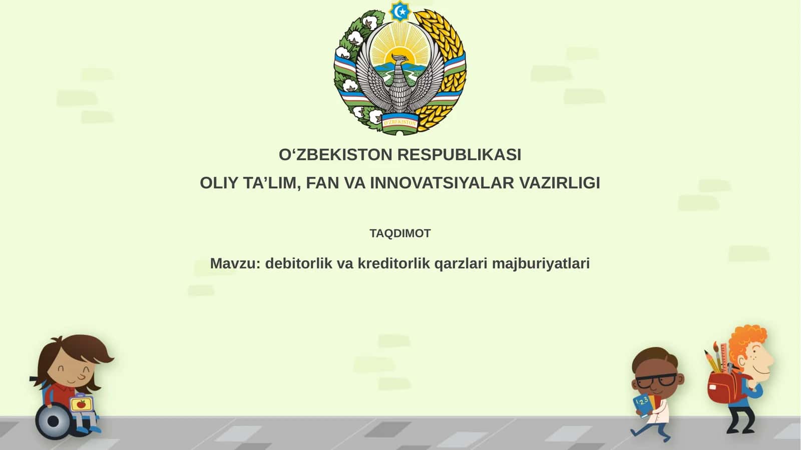 Debitorlik va kreditorlik qarzlari