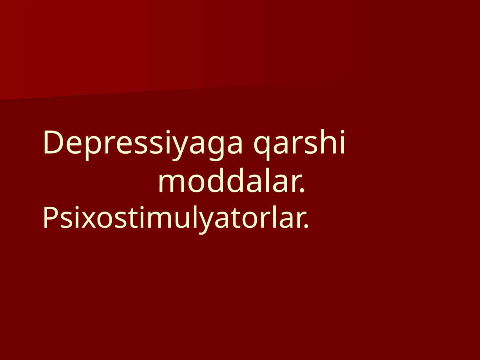 Antidepressantlar