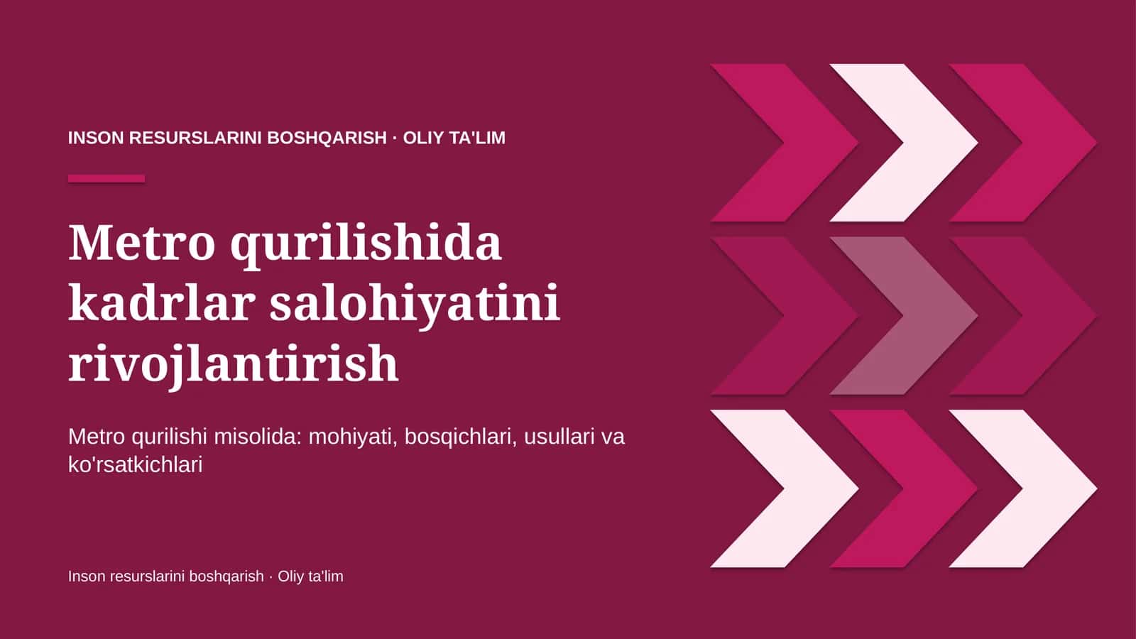 metro qurilishida kadrlar salohiyatini rivojlantirish 7088