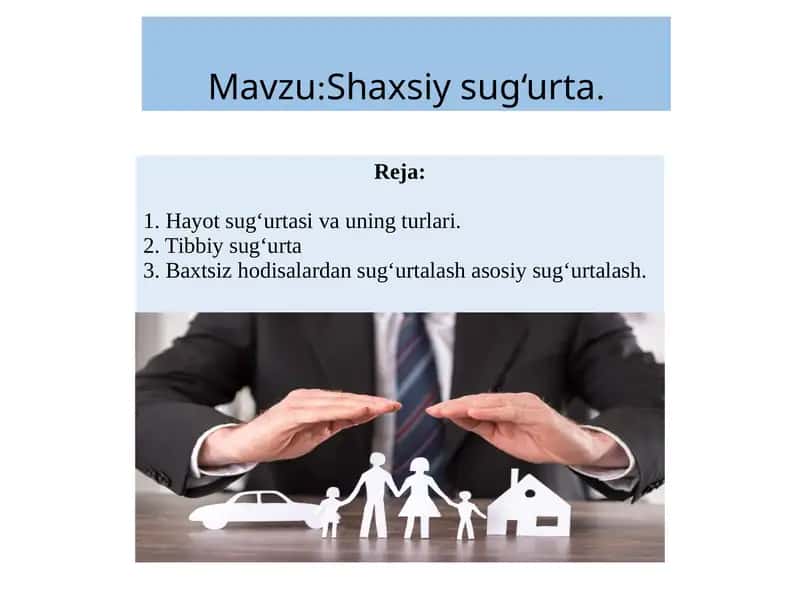 Shaxsiy Sug`urta