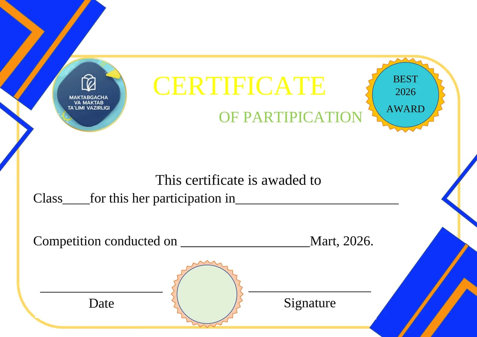 certificate, sertifikat