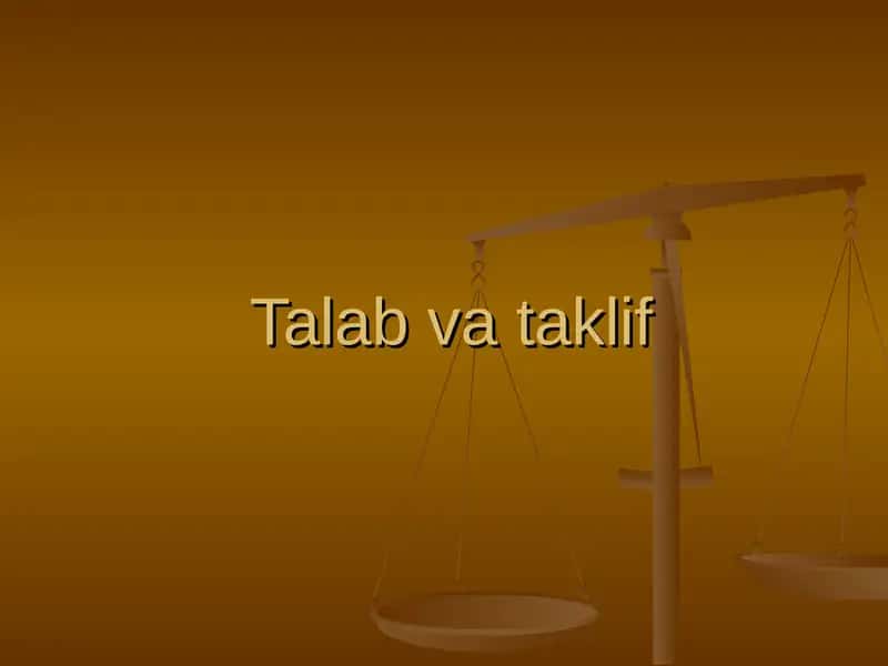 Ehtiyojlar va talablar