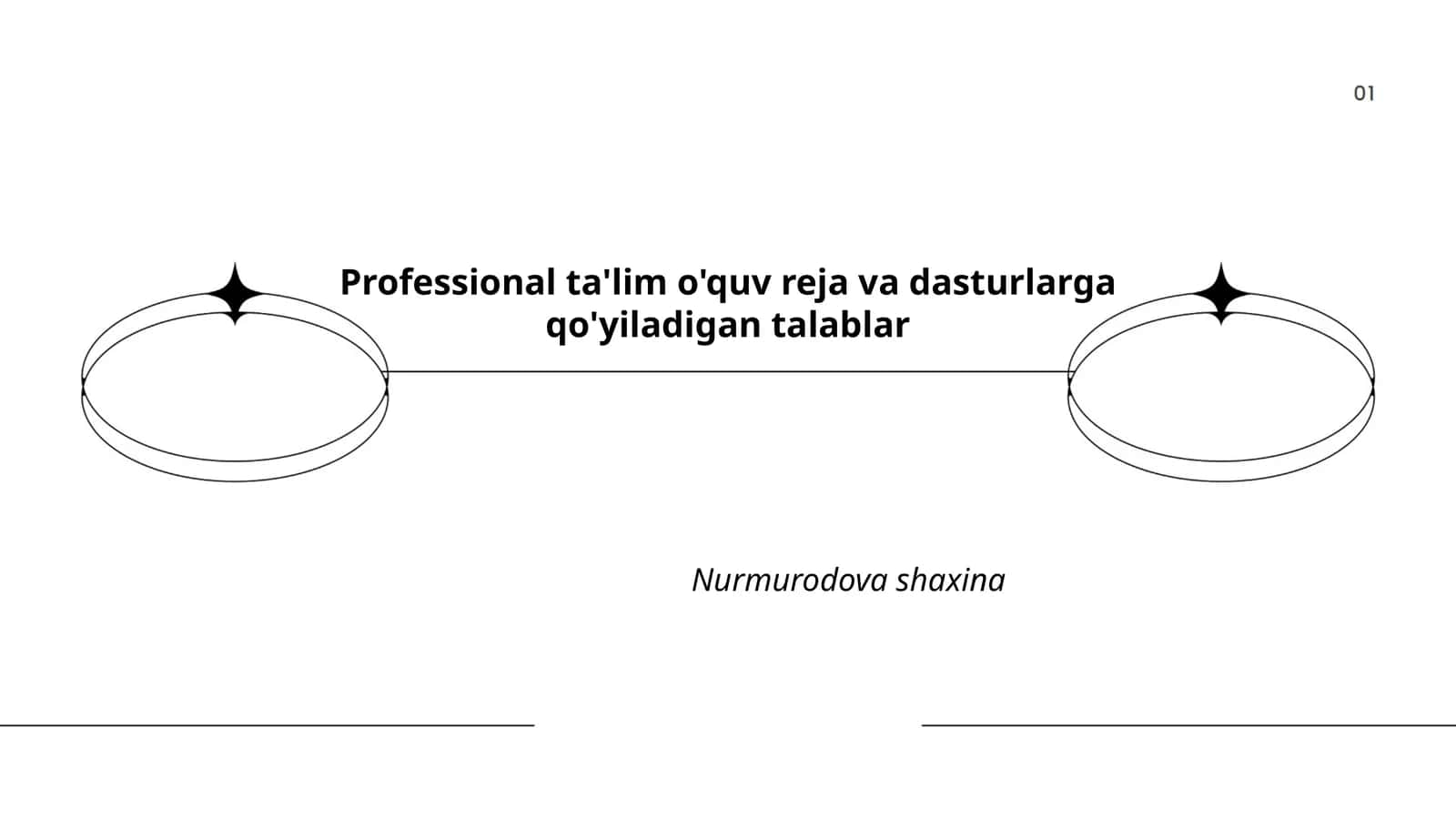 Professional ta'lim o'quv reja va dasturlarga qo'yiladigan talablar