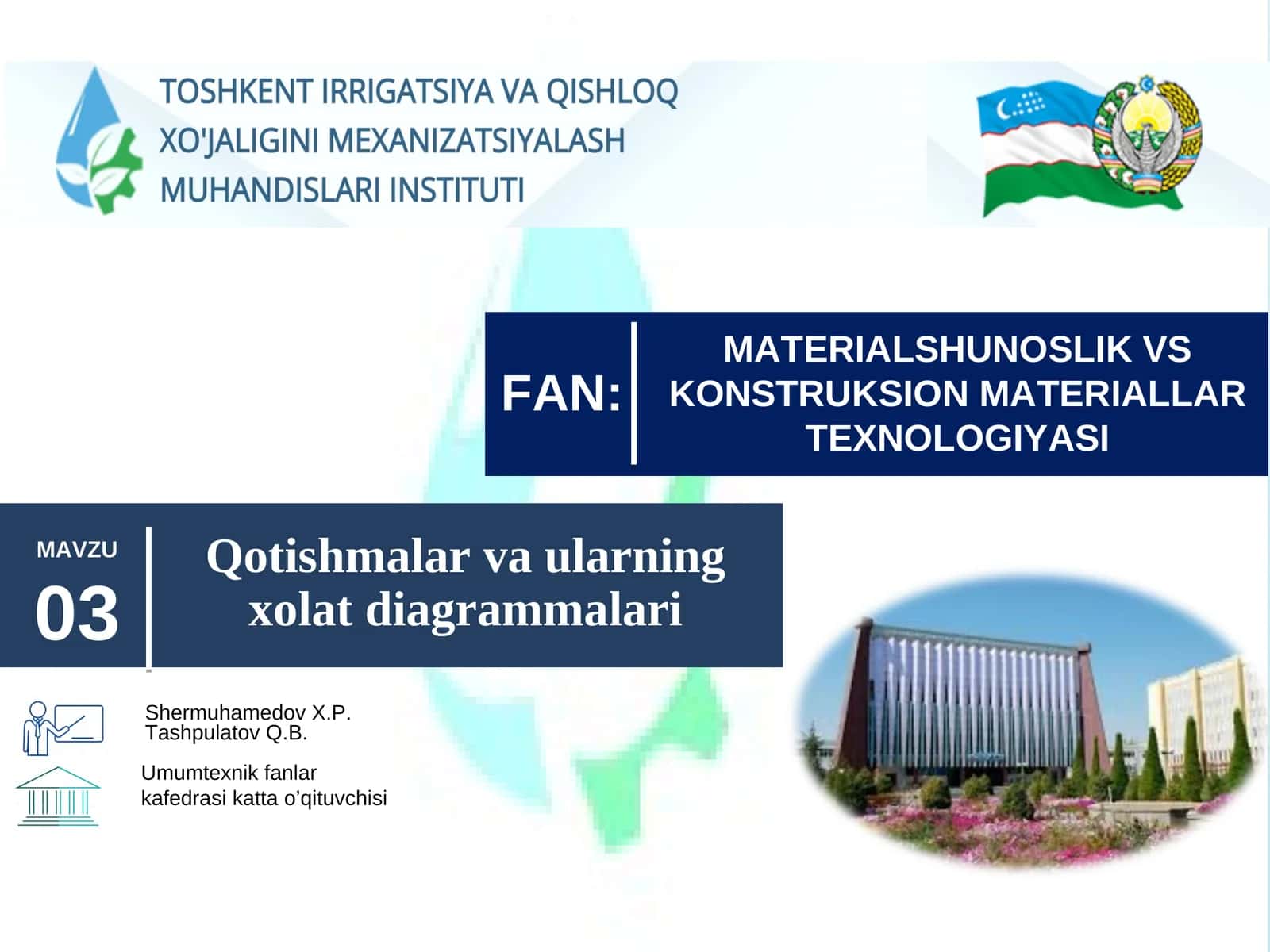Qotishmalar va ularning xolat diagrammalari