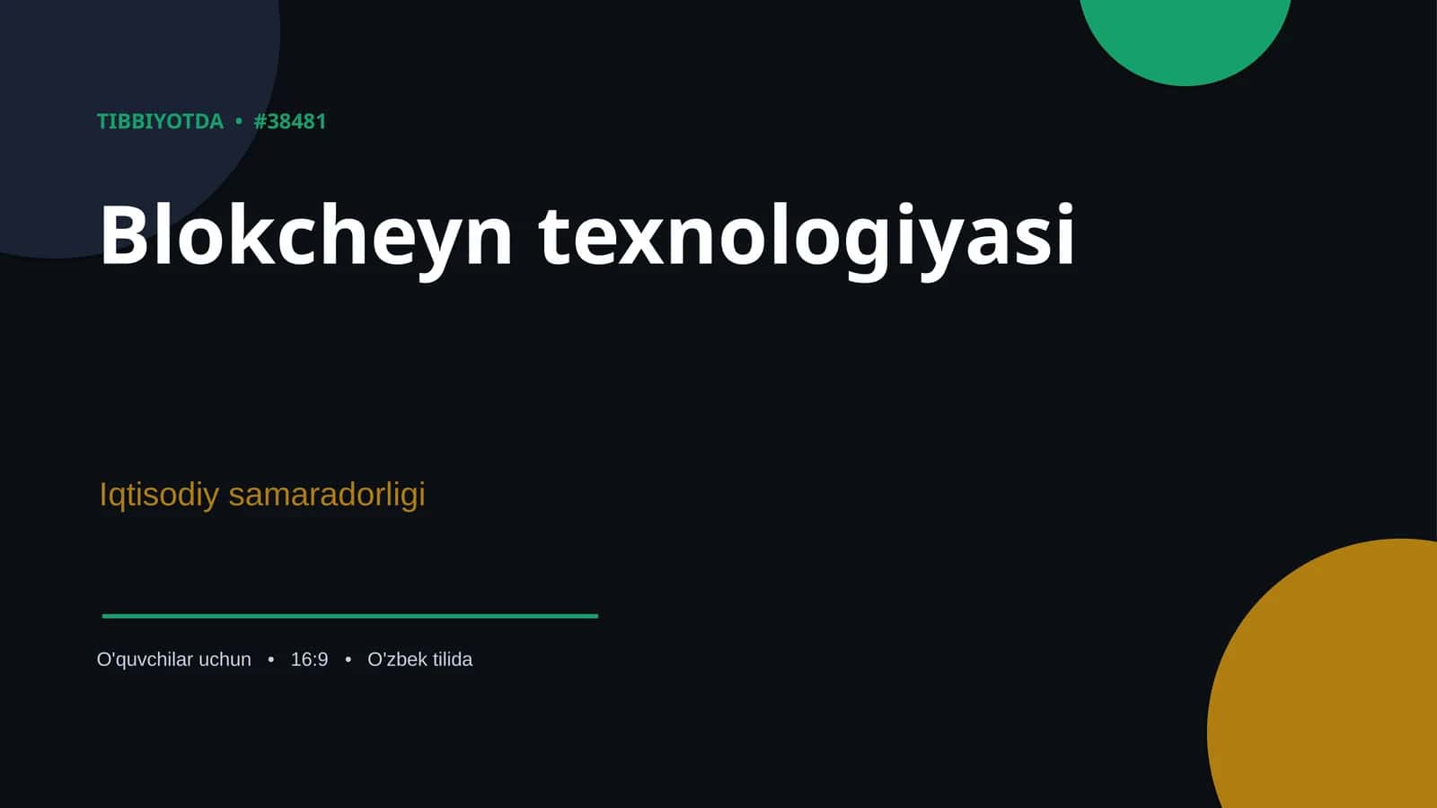 Blokcheyn texnologiyasi