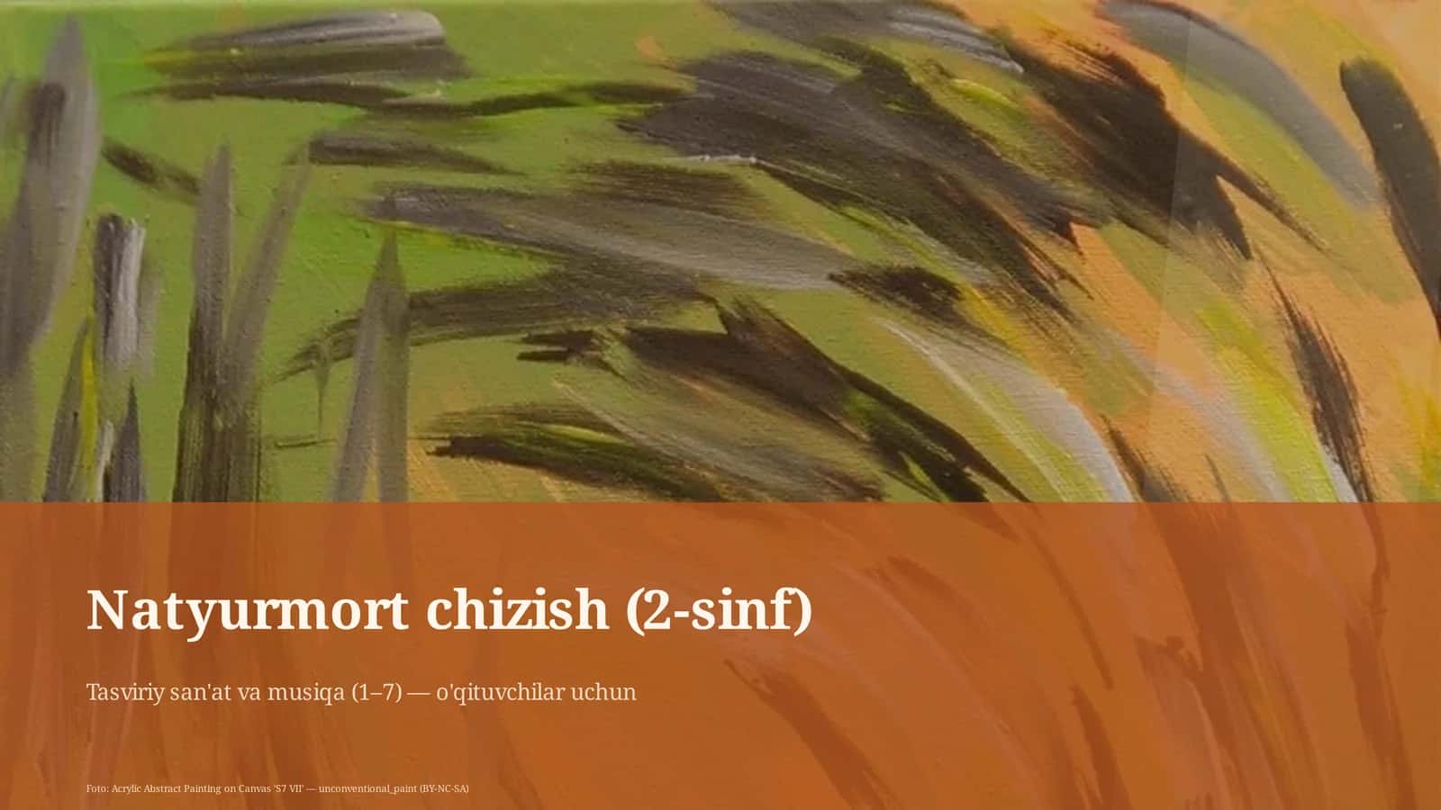 Natyurmort chizish (2-sinf)