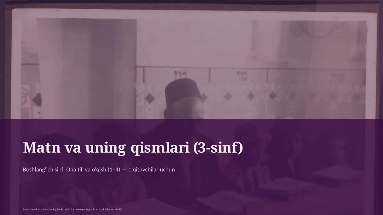 Matn va uning qismlari (3-sinf)