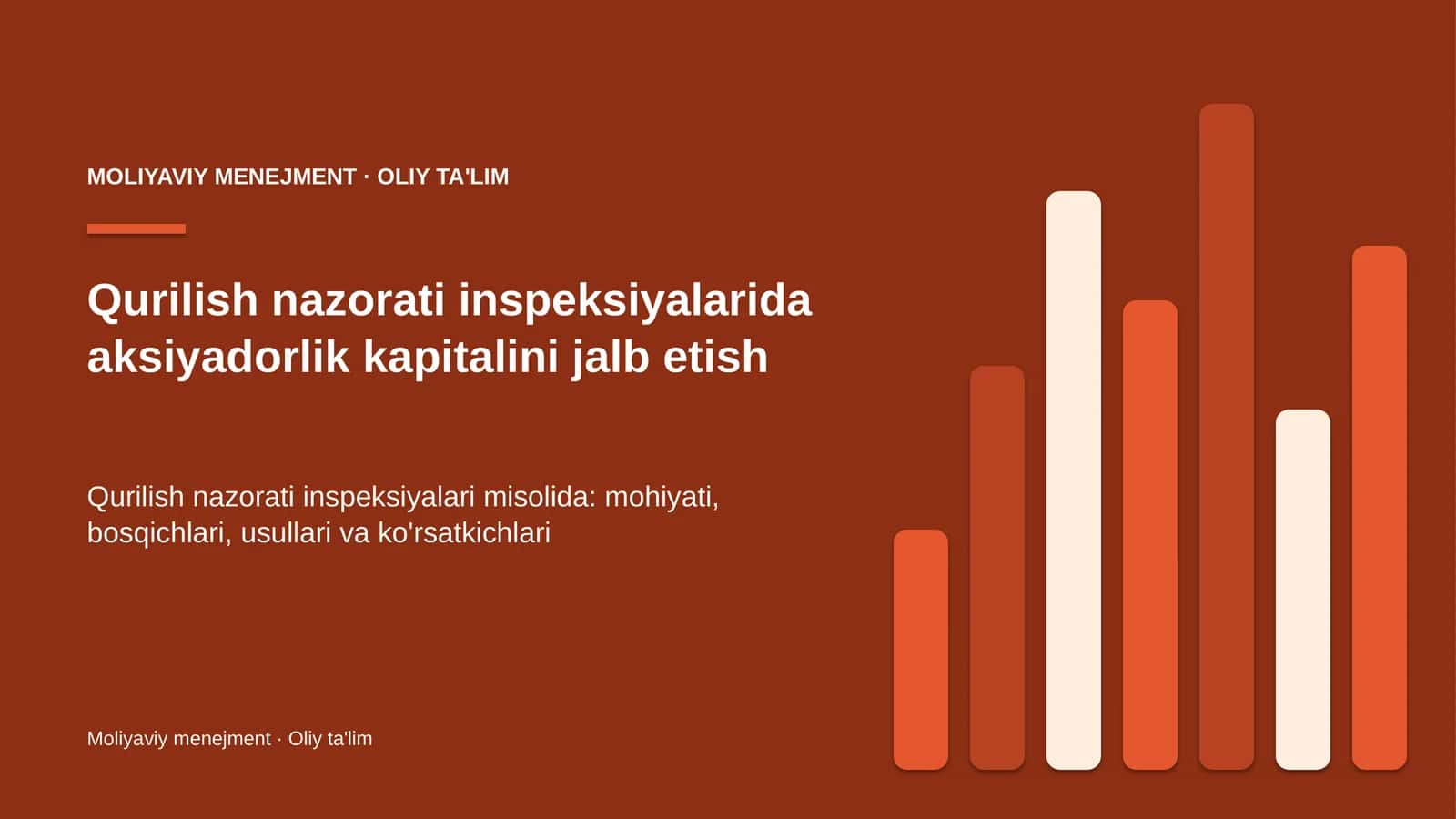 qurilish nazorati inspeksiyalarida aksiyadorlik kapitalini jalb etish 2400