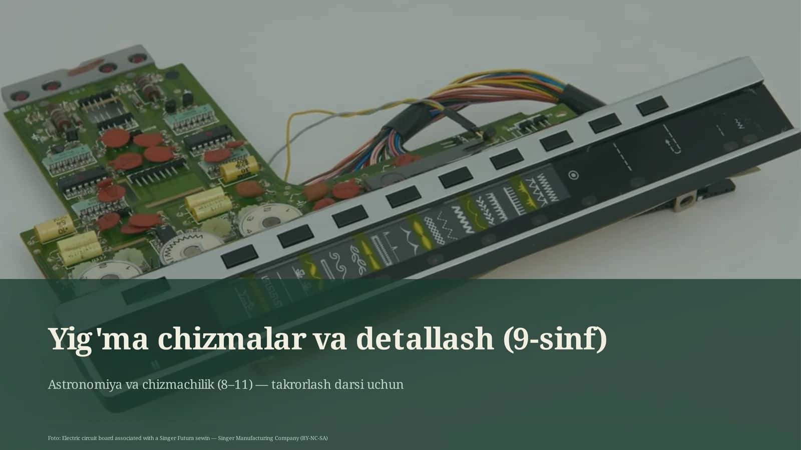 Yig'ma chizmalar va detallash (9-sinf)