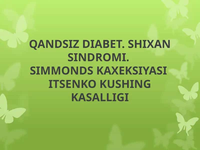 QANDSIZ DIABET