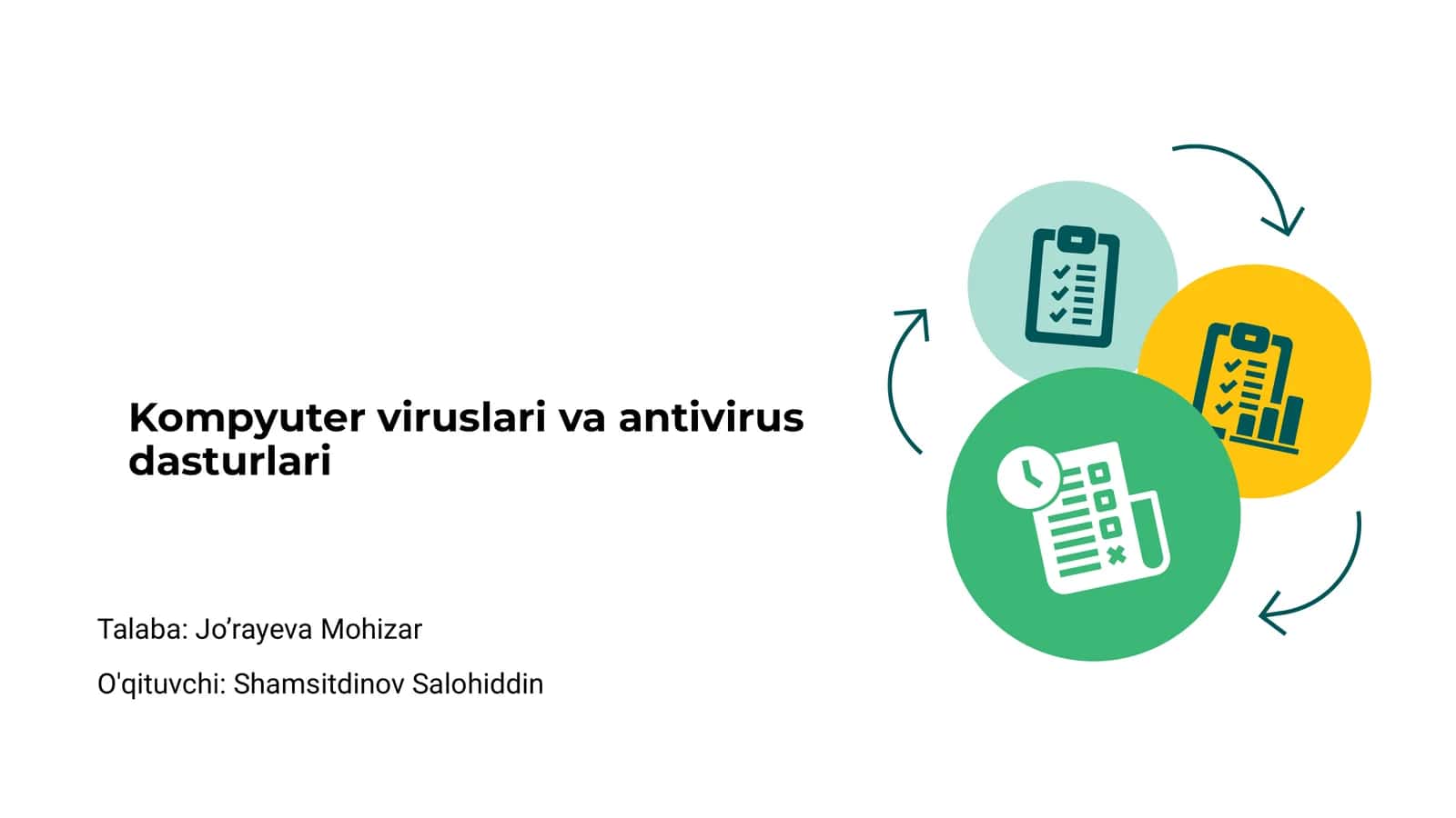 Kompyuter viruslari va antivirus dasturlari