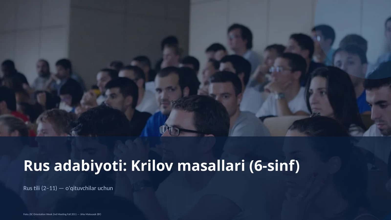 Rus adabiyoti: Krilov masallari (6-sinf)