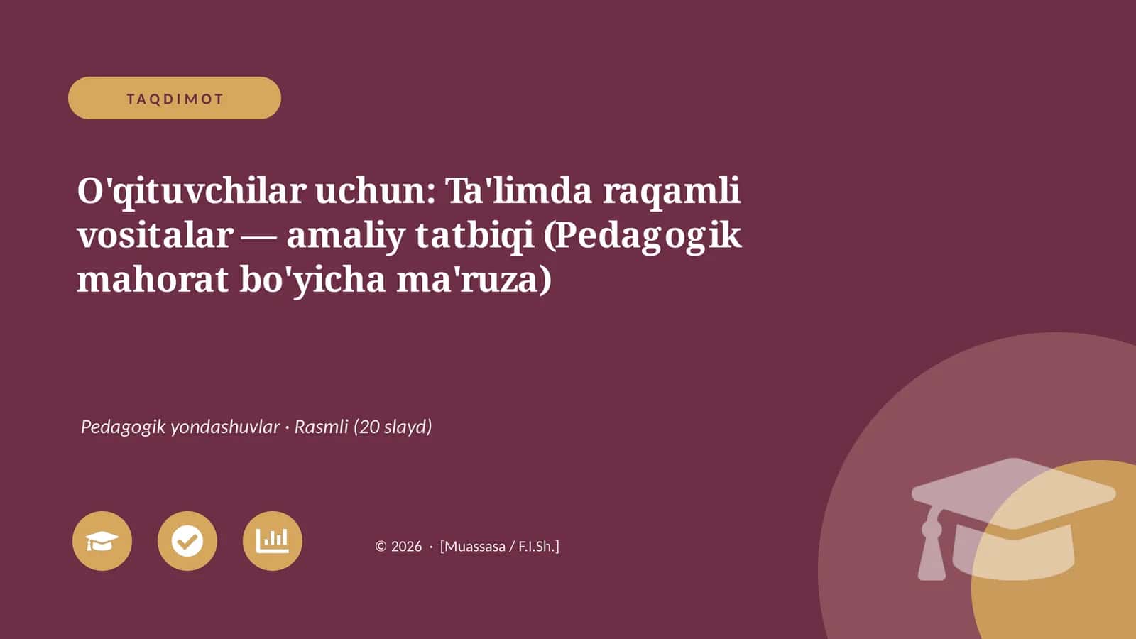 Ta'limda Raqamli Vositalar