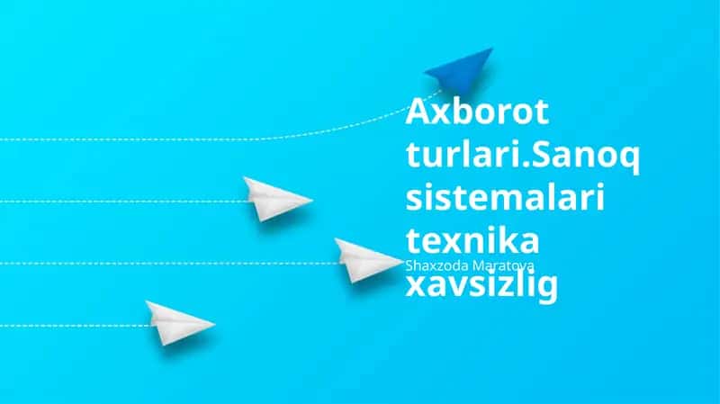Ma'lumot turlari