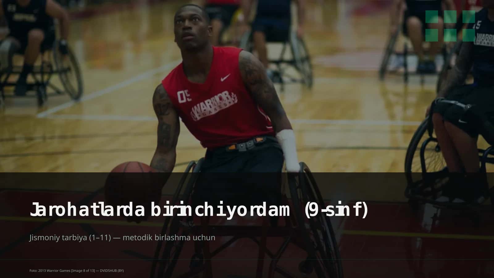 Jarohatlarda birinchi yordam (9-sinf)