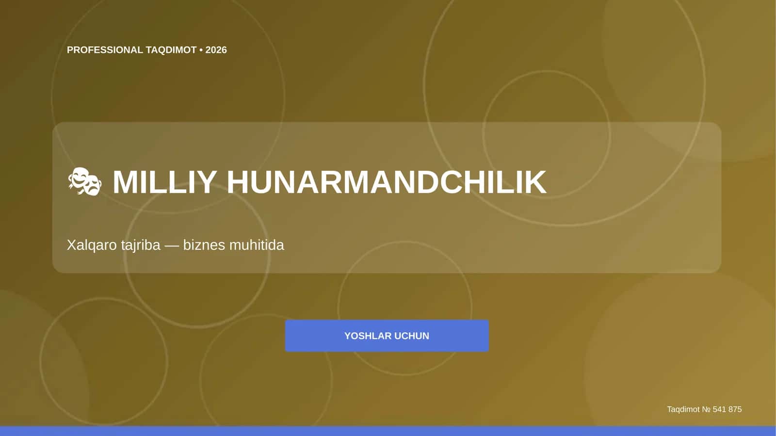 MILLIY HUNARMANDCHILIK