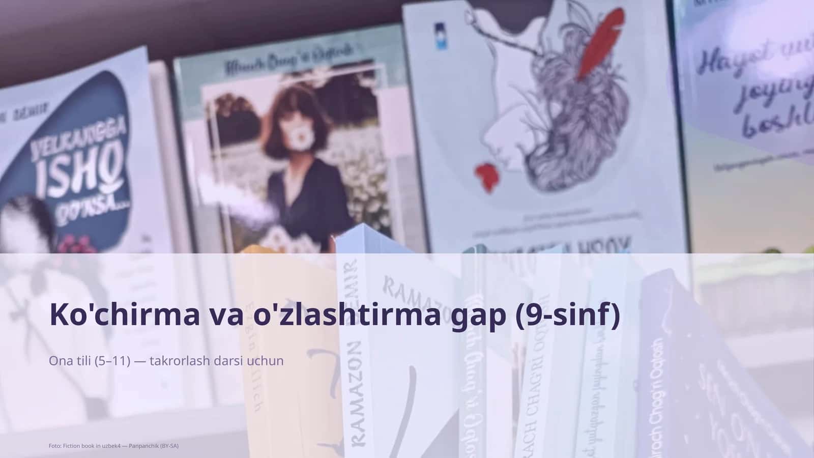 Ko'chirma va o'zlashtirma gap (9-sinf)