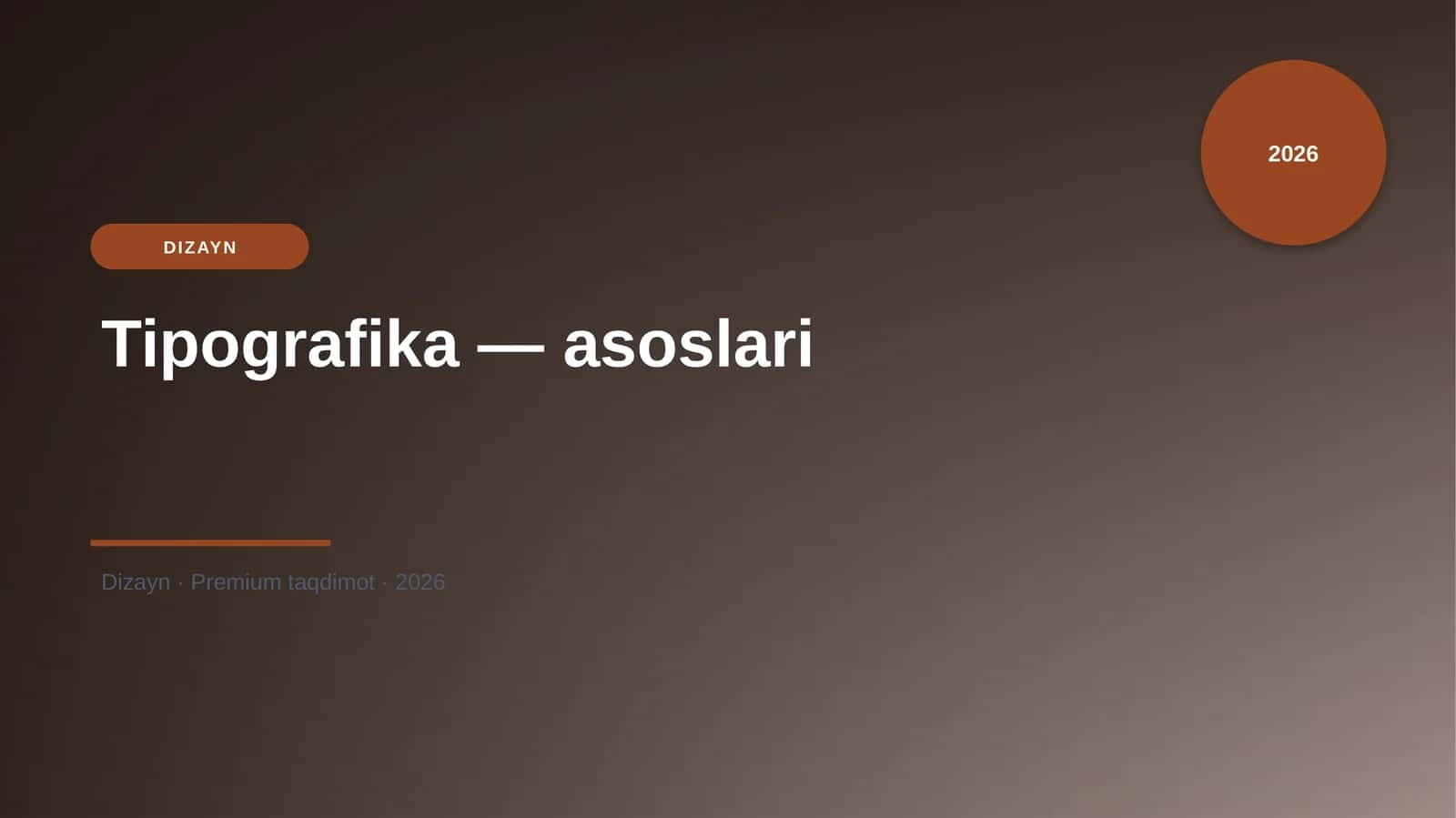 Tipografika — asoslari